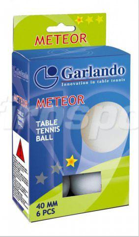PELOTAS P/PING PONG GARLANDO METEOR C/6